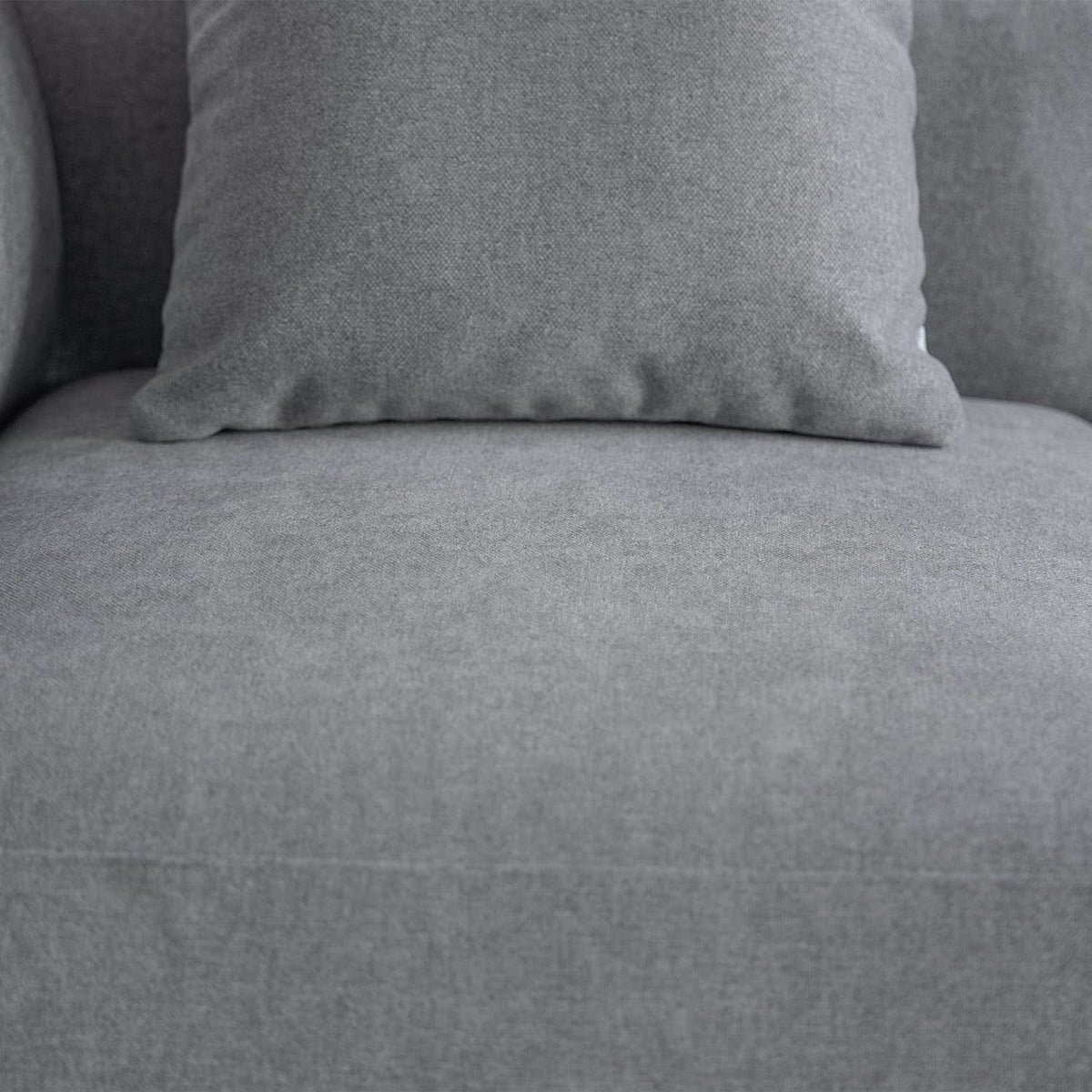 L Shaped Sectional Sofa Convertible In Linen Grey Modern