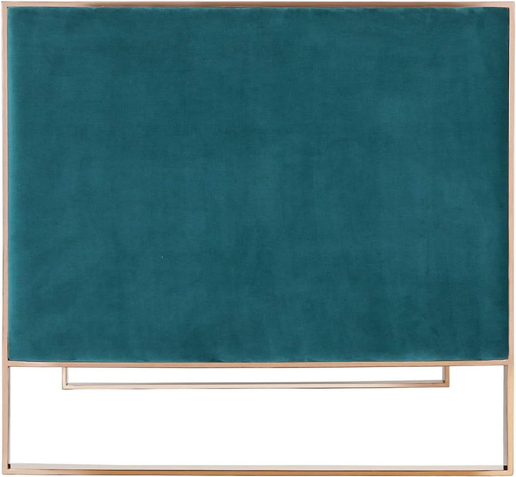 57 Inch Teal Velvet Loveseat For Living Room High Density Foam