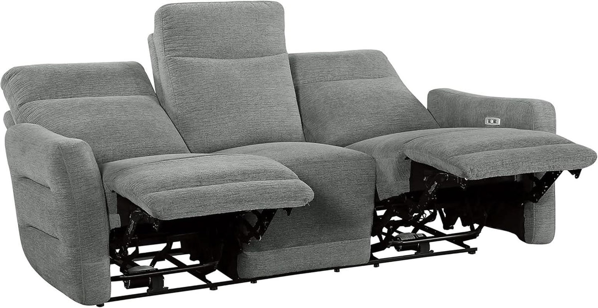 Rainwood Wallhugger Power Reclining 3 Piece Dove Gray