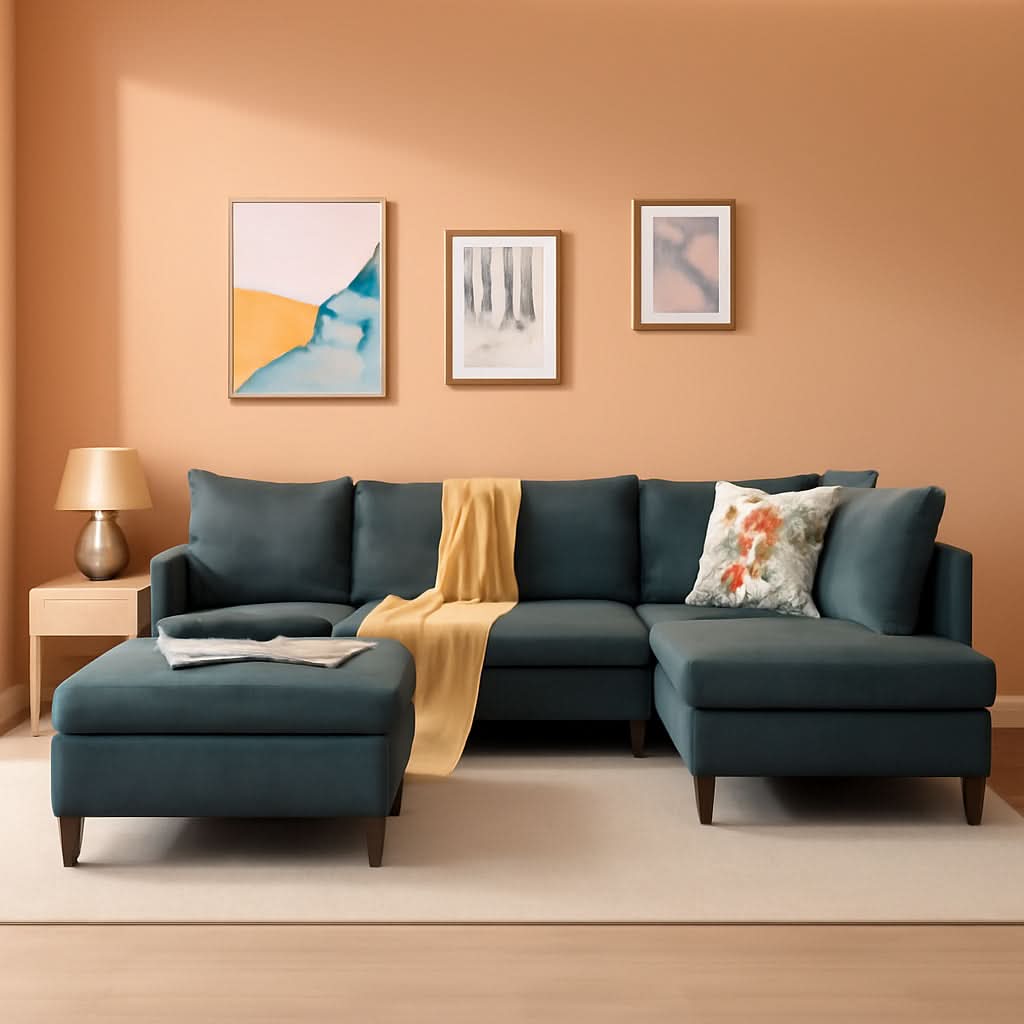 Sectional Sofa Grey Left Facing Chaise Living Room