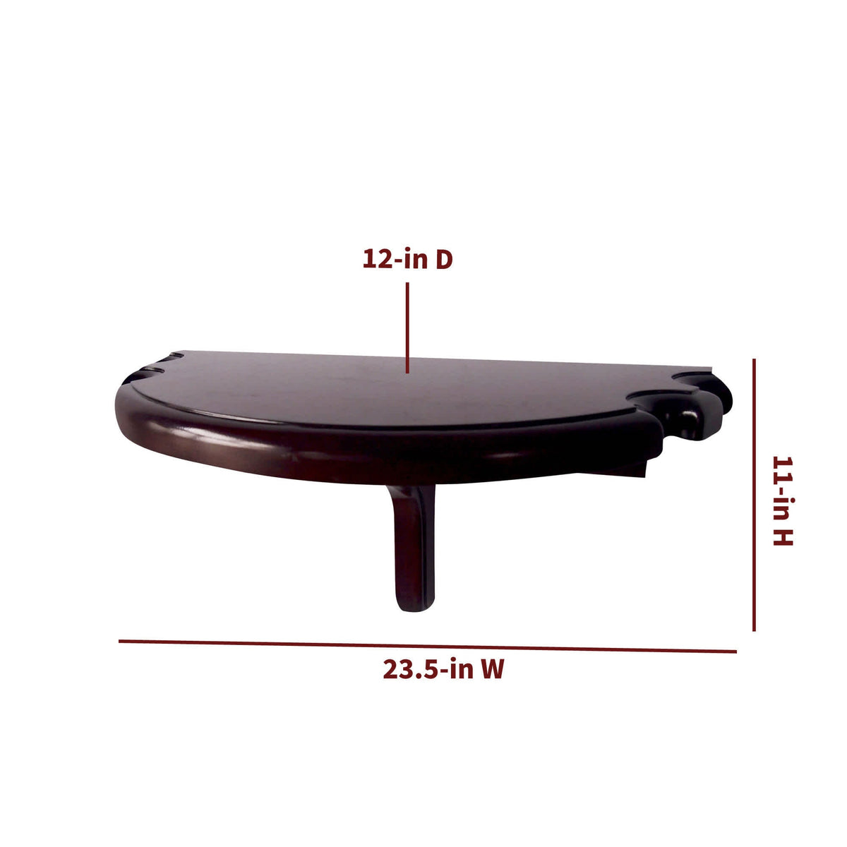 Premium Half Moon Wall Shelf