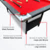Fairmont 6-ft Portable Pool Table - Black with Red Felt