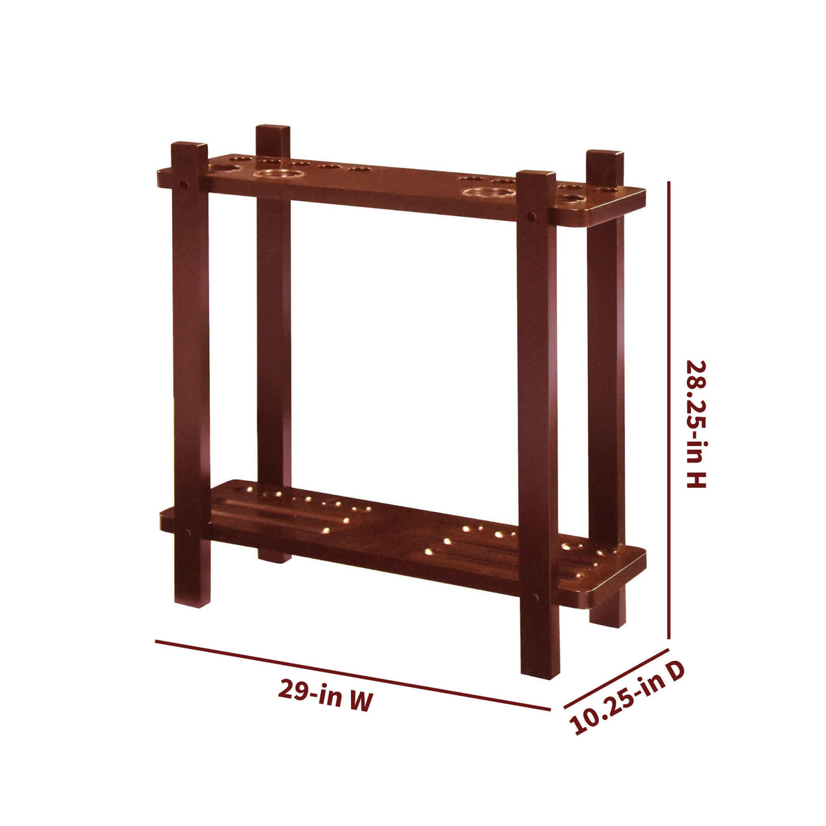 Classic Floor Billiard Pool Cue Rack