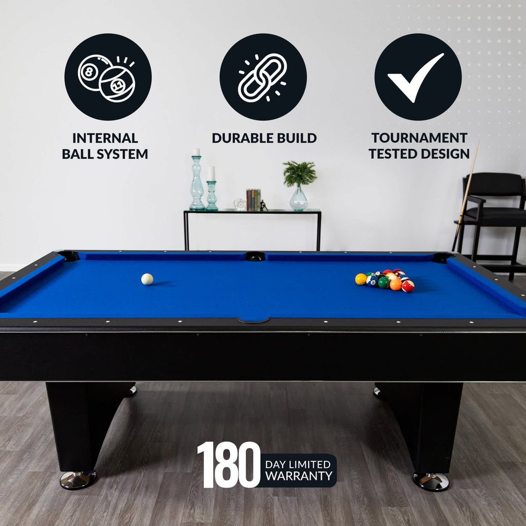 Hustler Pool Table with Ball Return