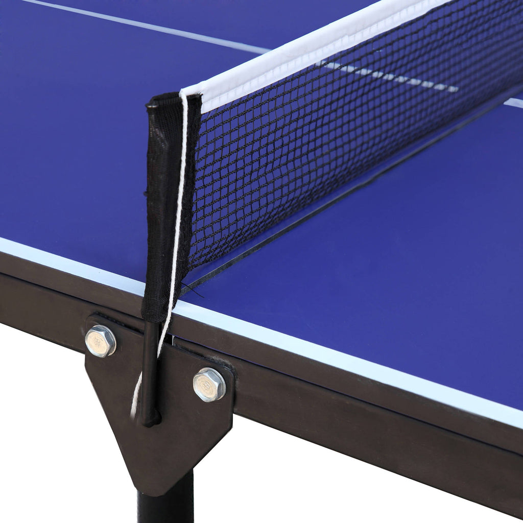 Crossover 5-ft Midsize 12mm Table Tennis Table - Portable - Blue