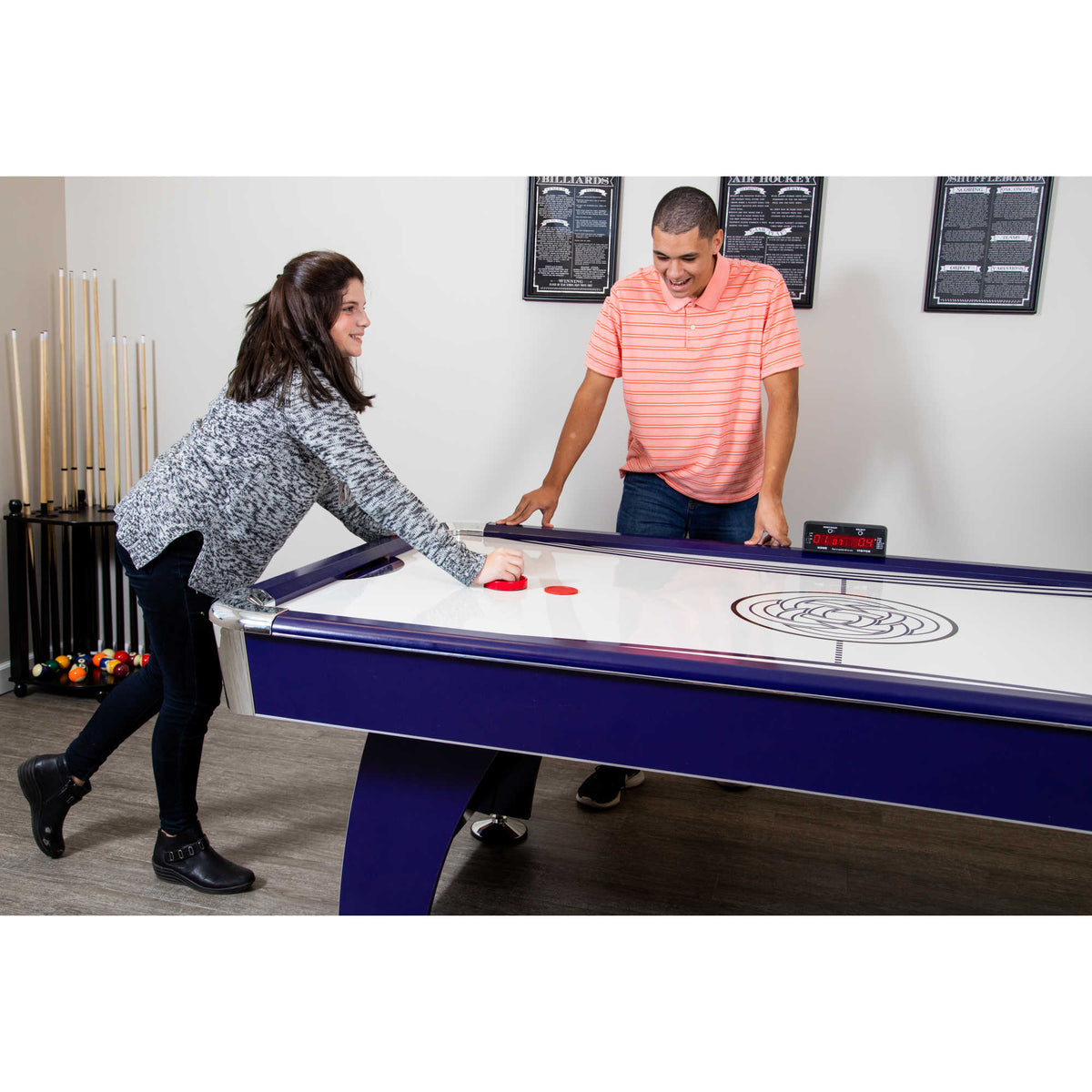 Phantom 90-in Air Hockey Table with LED Scoring and Sound