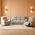 Rainwood Wallhugger Power Reclining 3 Piece Dove Gray