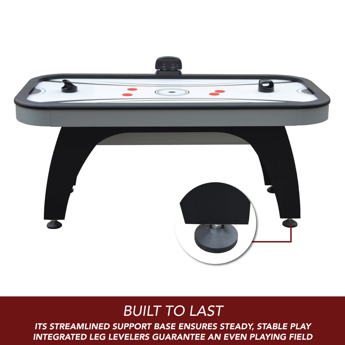 Silverstreak 72-in Air Hockey Table with LED Scoring