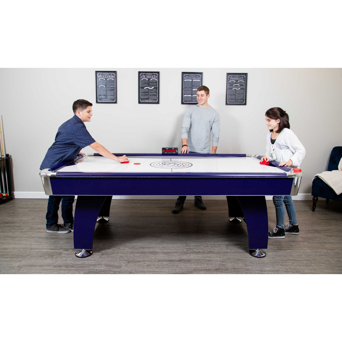 Phantom 90-in Air Hockey Table with LED Scoring and Sound