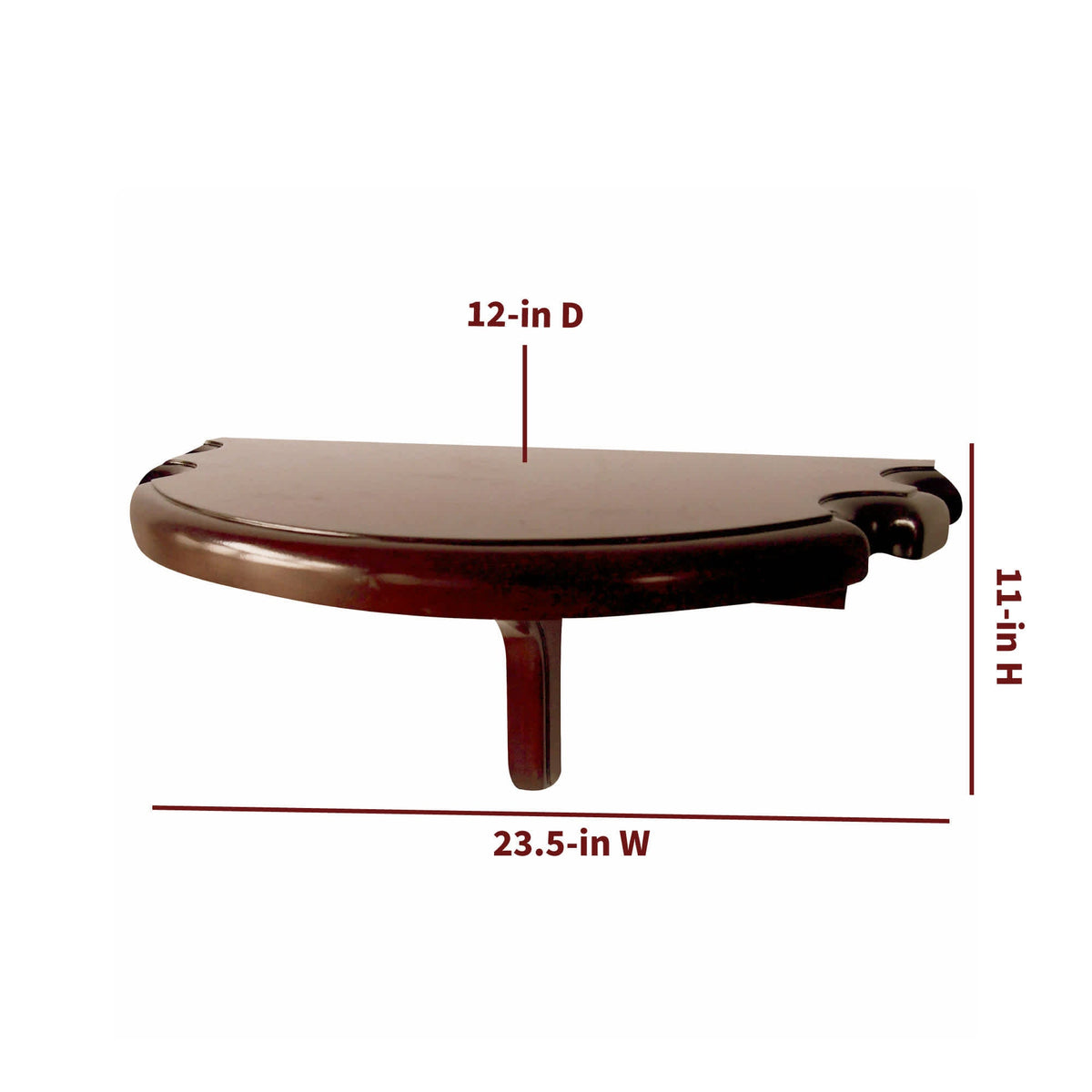 Premium Half Moon Wall Shelf