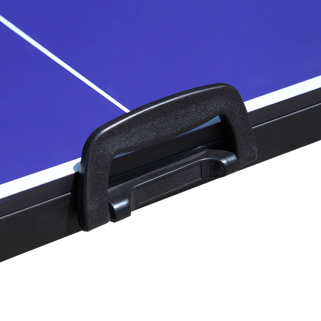 Crossover 5-ft Midsize 12mm Table Tennis Table - Portable - Blue