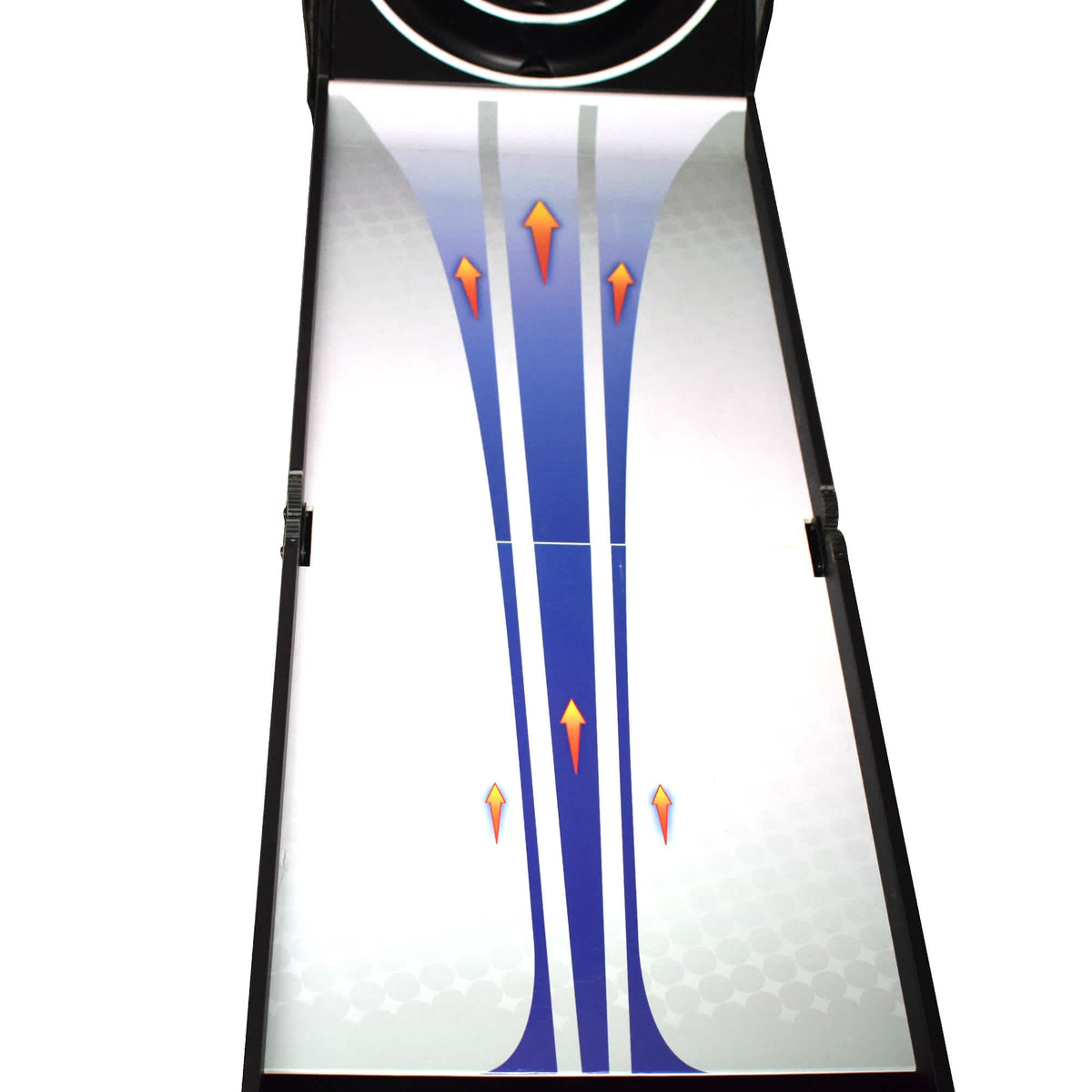 Hot Shot 8-ft Roll Hop and Score Arcade Game Table with LED Scoring