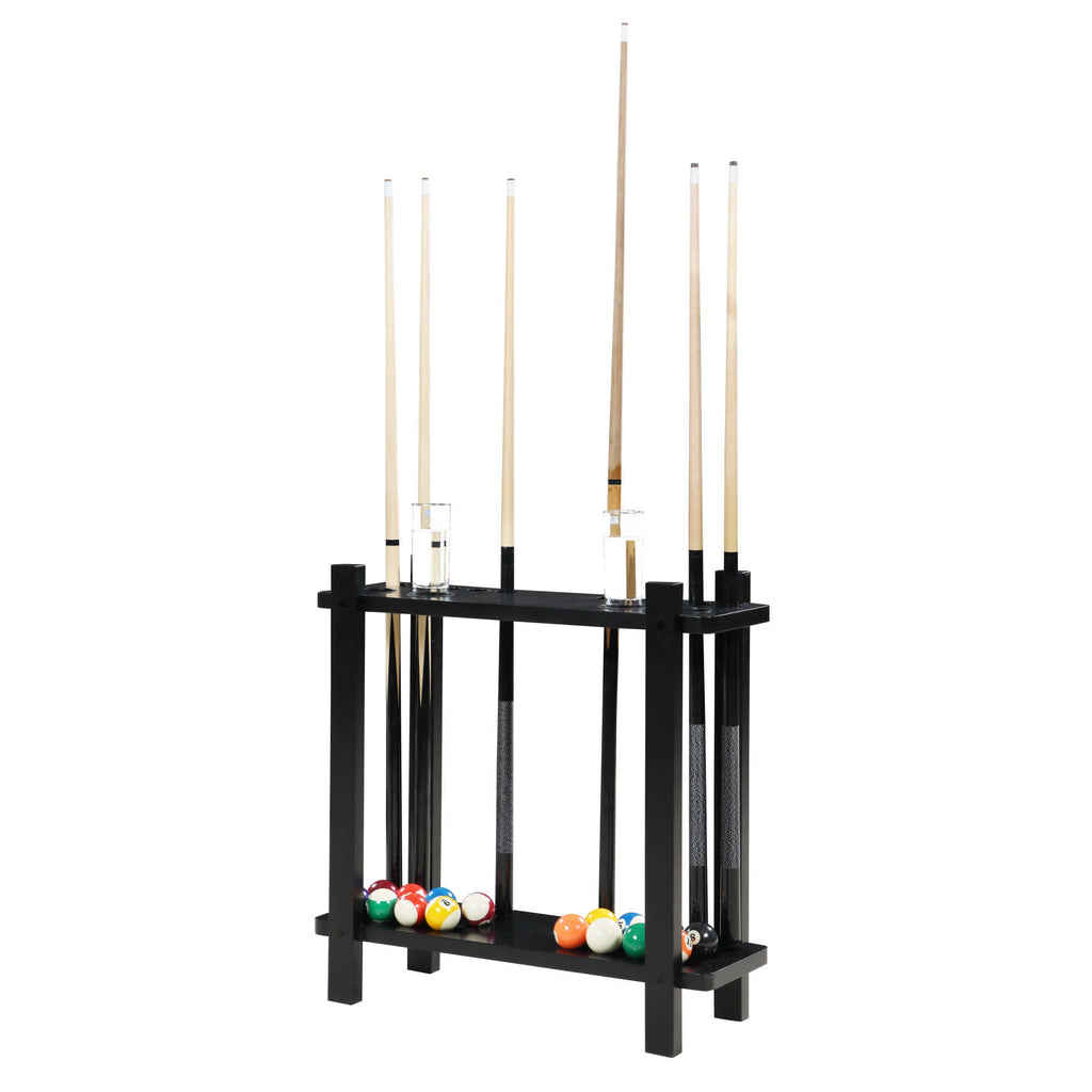 Classic Floor Billiard Pool Cue Rack