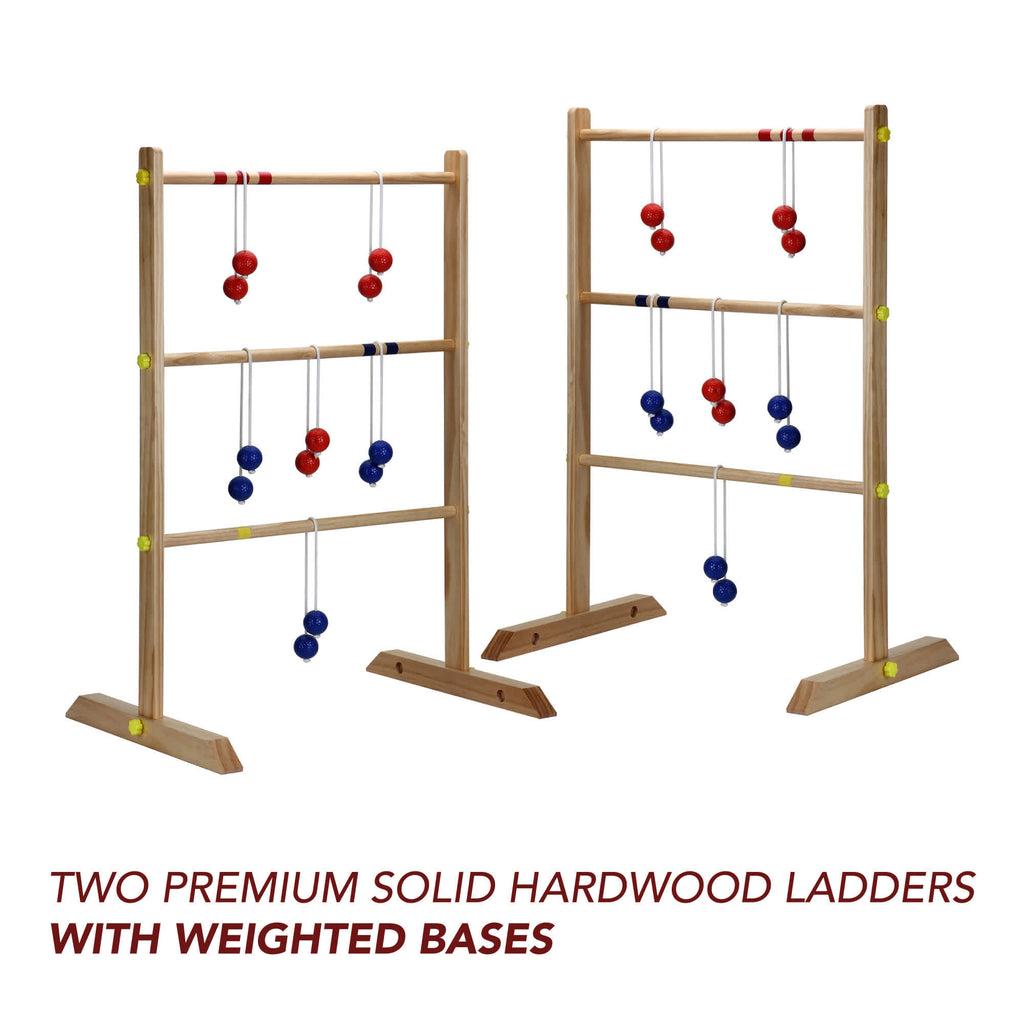 Solid Wood Ladder Toss Game Set
