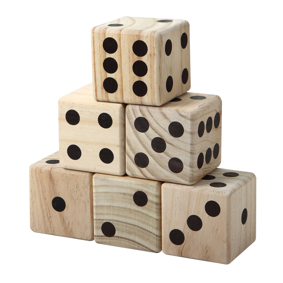High Roller Yard Dice Set with Black Nylon Storage Bag