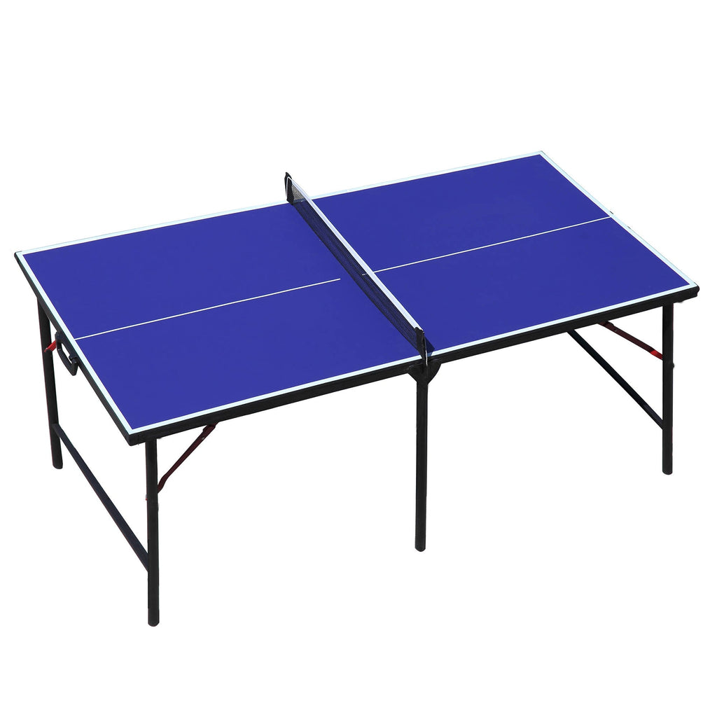 Crossover 5-ft Midsize 12mm Table Tennis Table - Portable - Blue