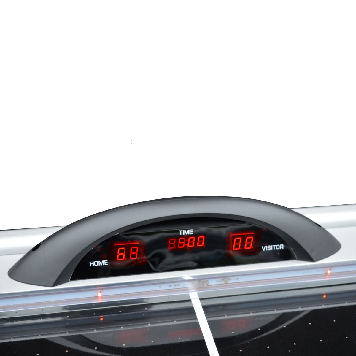 Trailblazer 84-in Air Hockey Table with LED Scoring - Black Silver and Orange