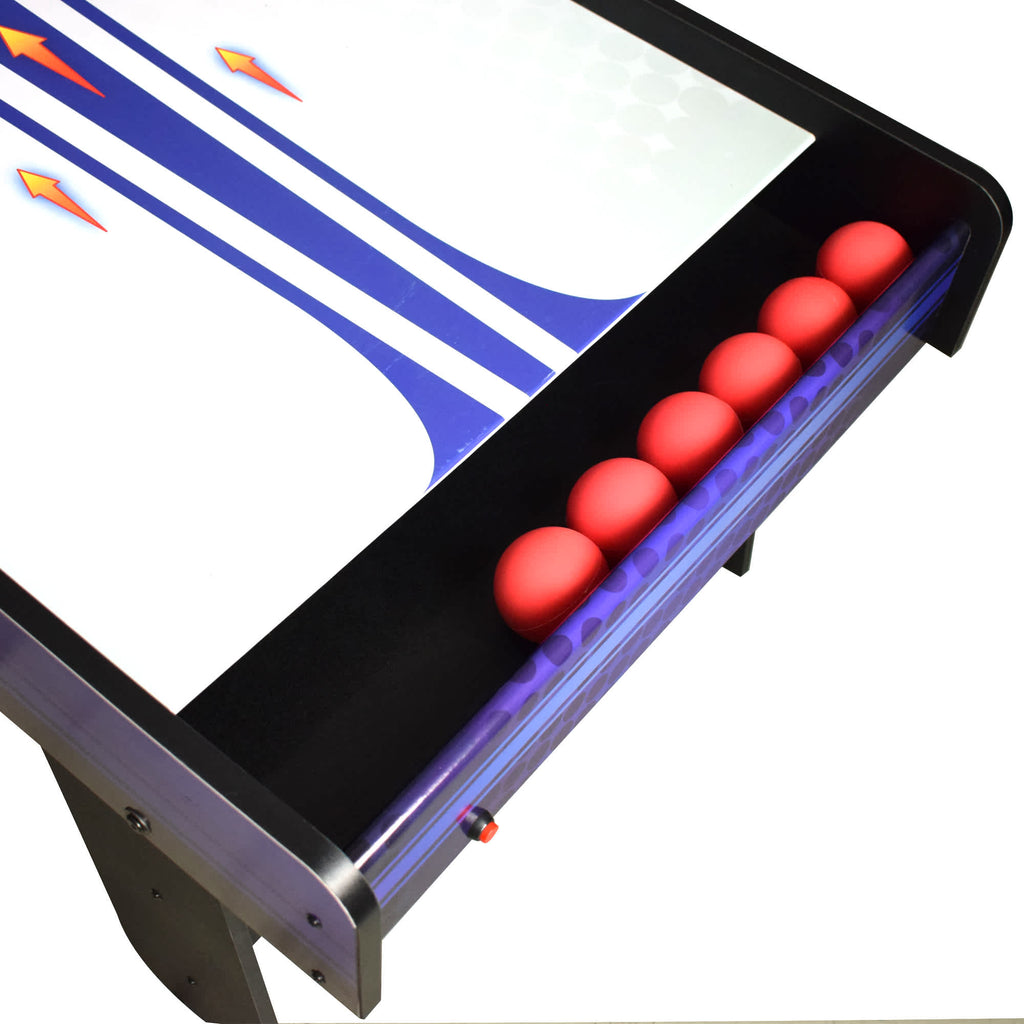 Hot Shot 8-ft Roll Hop and Score Arcade Game Table with LED Scoring