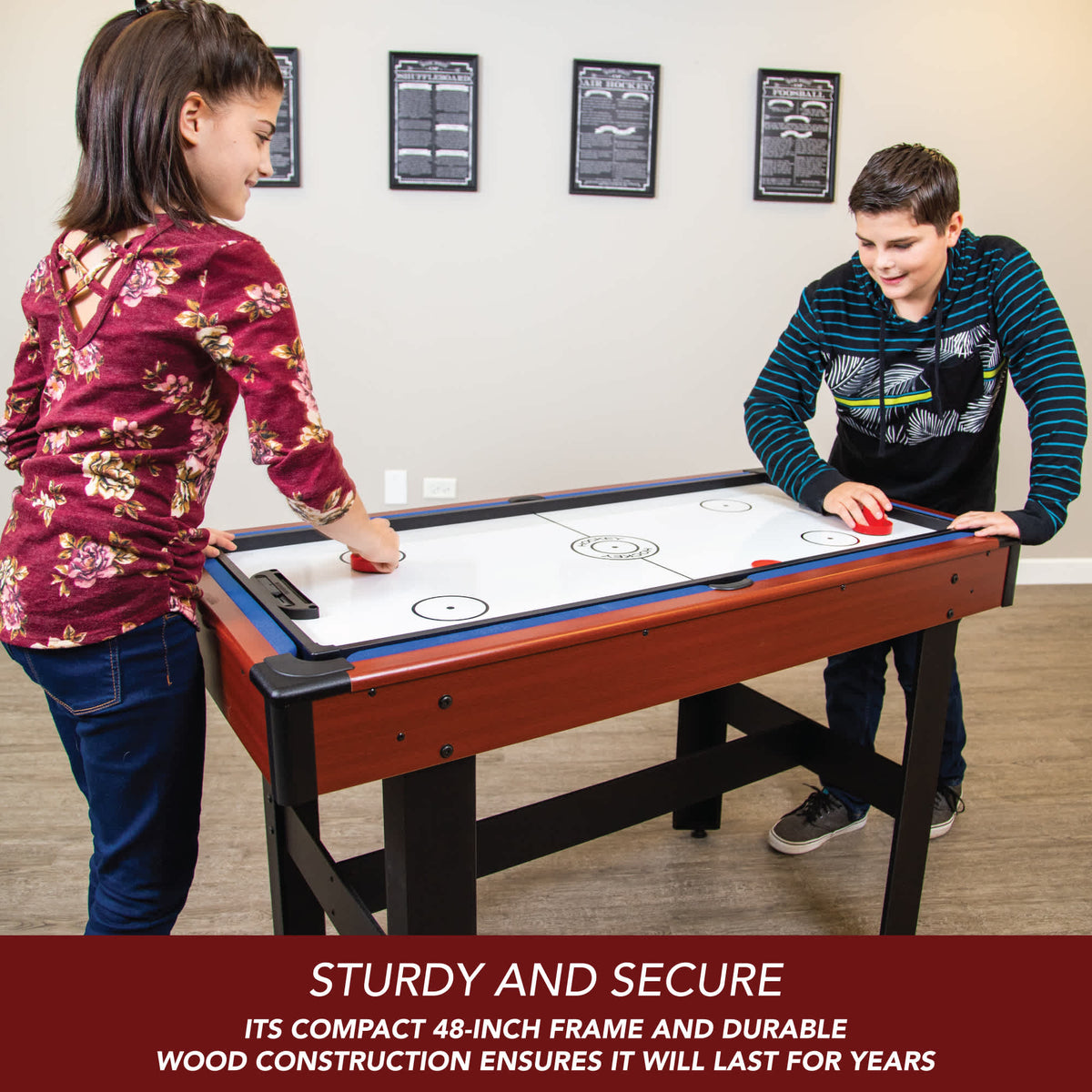 Triad 48-in Pool Table 3-in-1 Multi-Game