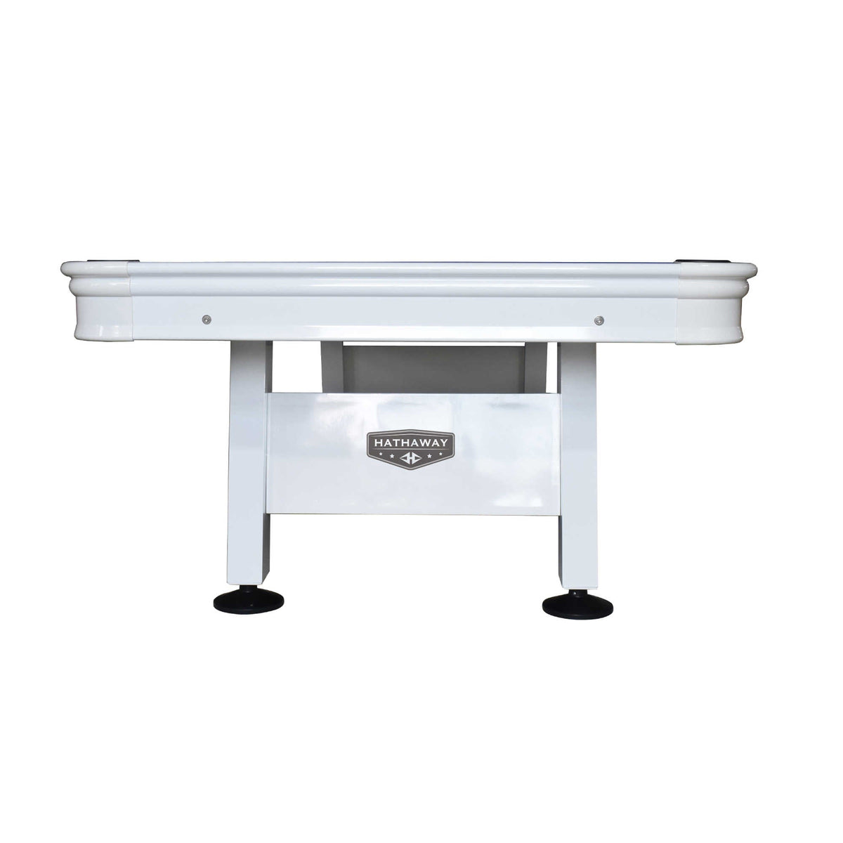 Alpine 8-ft Outdoor Pool Table - White with Blue Felt
