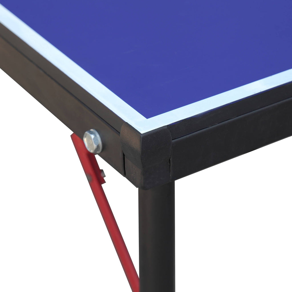 Crossover 5-ft Midsize 12mm Table Tennis Table - Portable - Blue