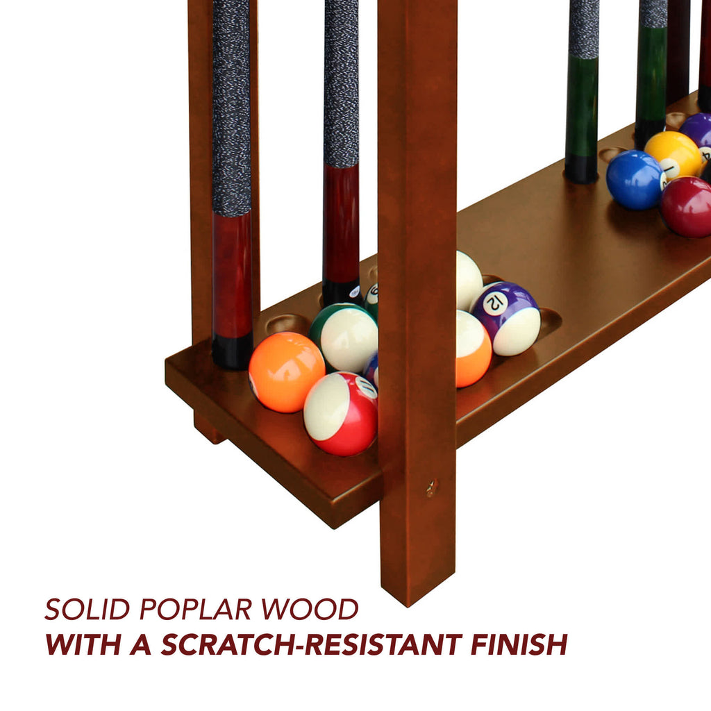 Classic Floor Billiard Pool Cue Rack