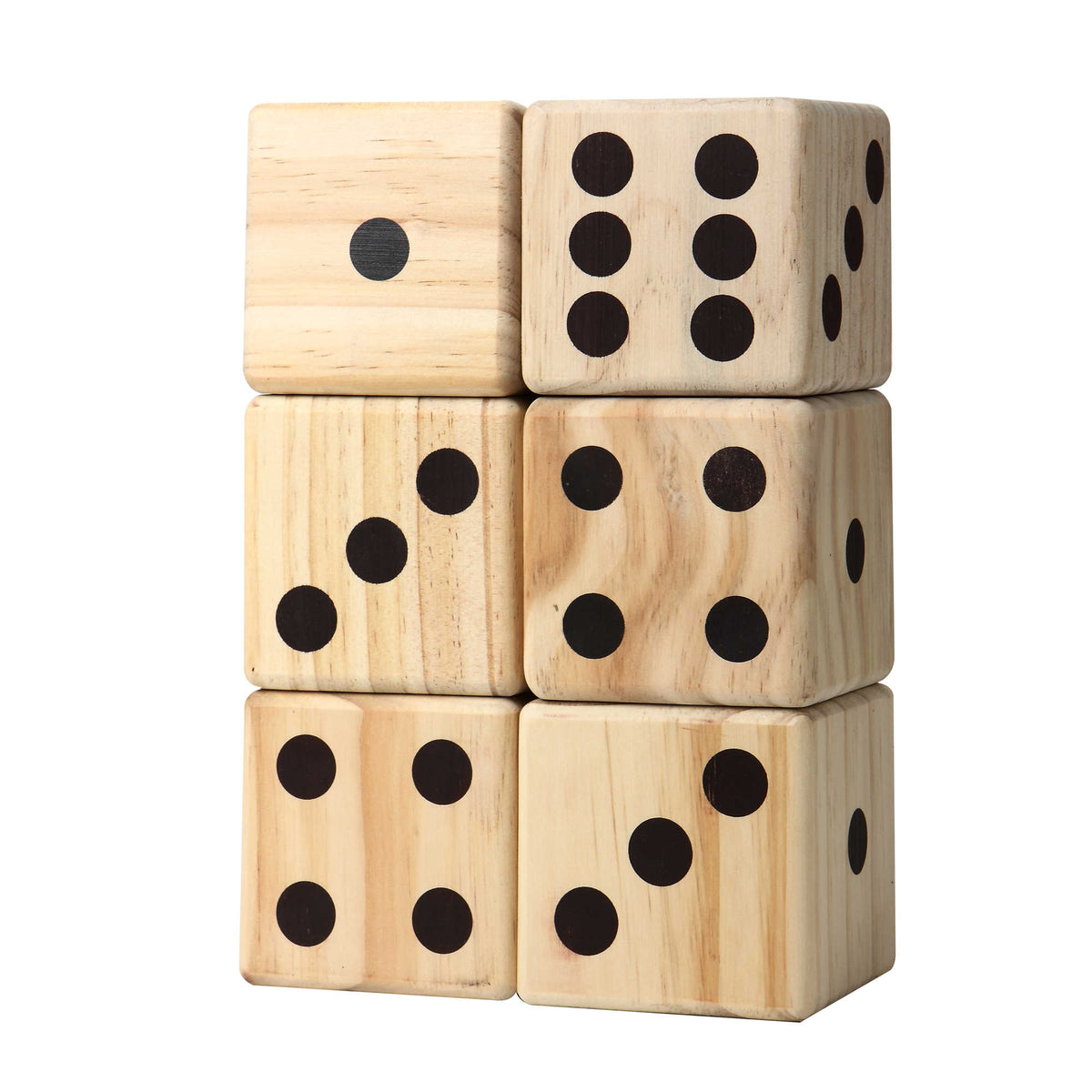 High Roller Yard Dice Set with Black Nylon Storage Bag