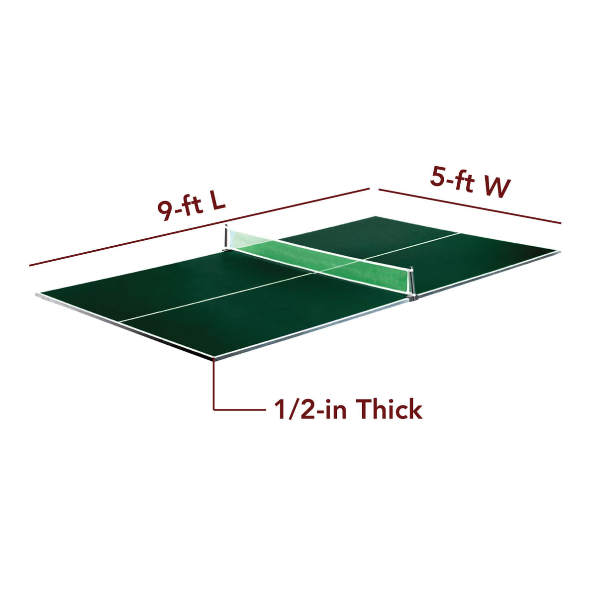 Quick Set 12mm Table Tennis Conversion Top