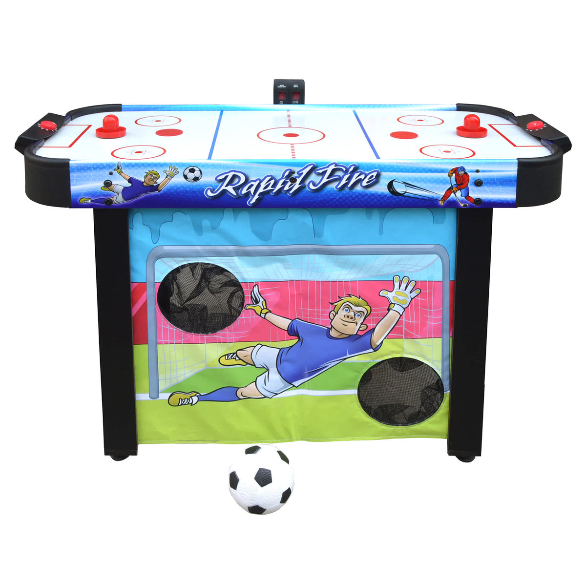 Rapid Fire 42-in Air Hockey 3-in-1 Multi-Game Table