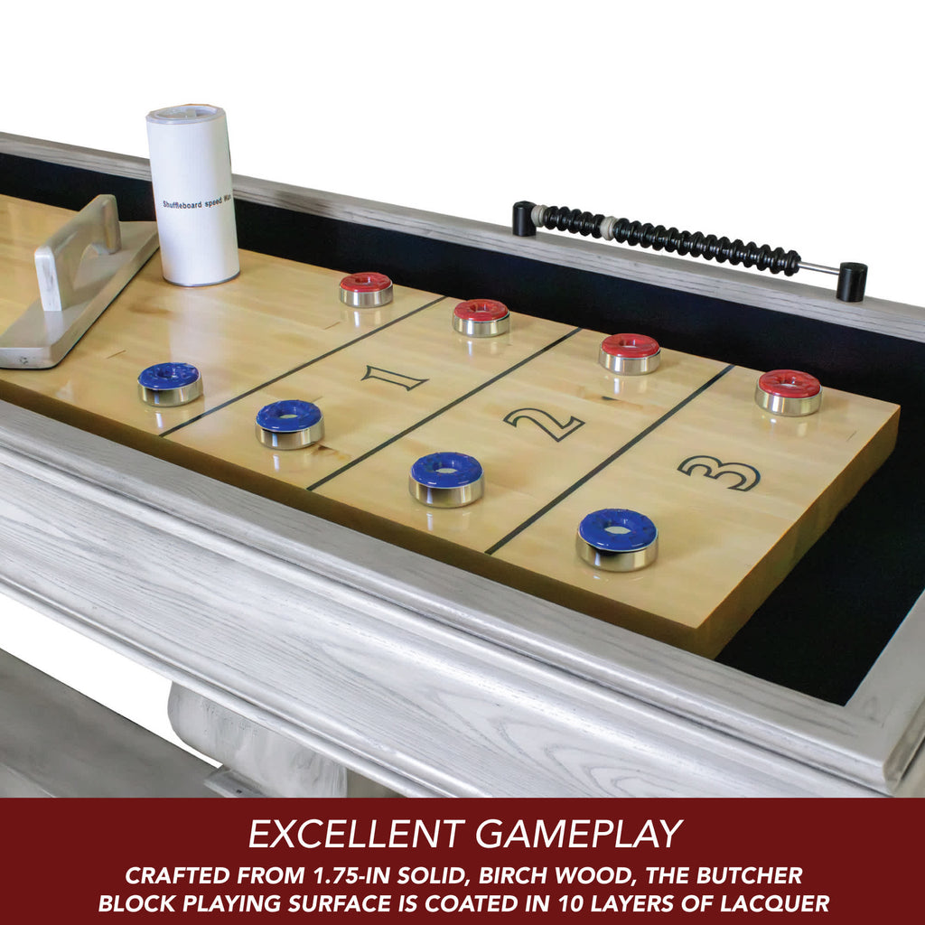 Montecito 12-ft Shuffleboard Table - Driftwood Finish