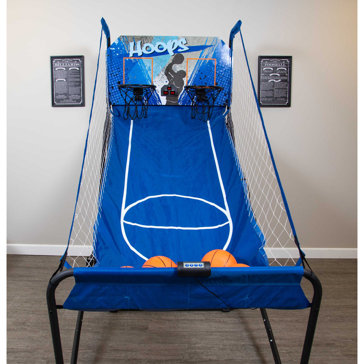 Hoops 81-in Dual Basketball Arcade Game with LED Scoring
