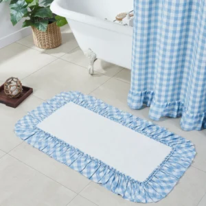 Annie Buffalo Blue Check Bathmat 27x48 - Image 3